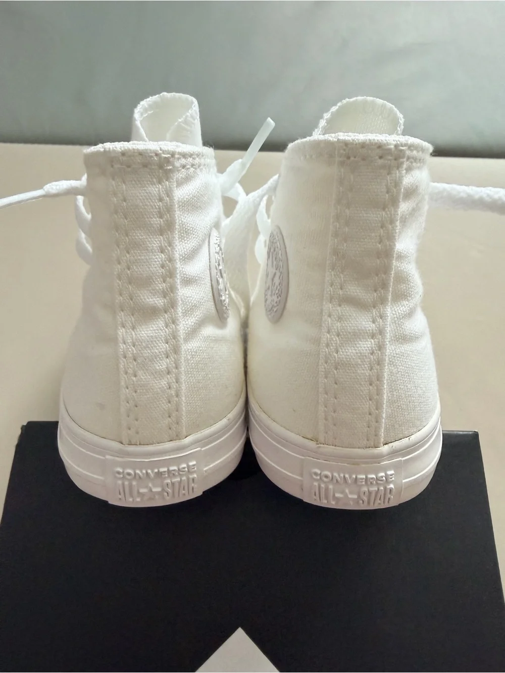 Converse Toddler Boy White High-Top Canvas Sneaker | Size 7 | New